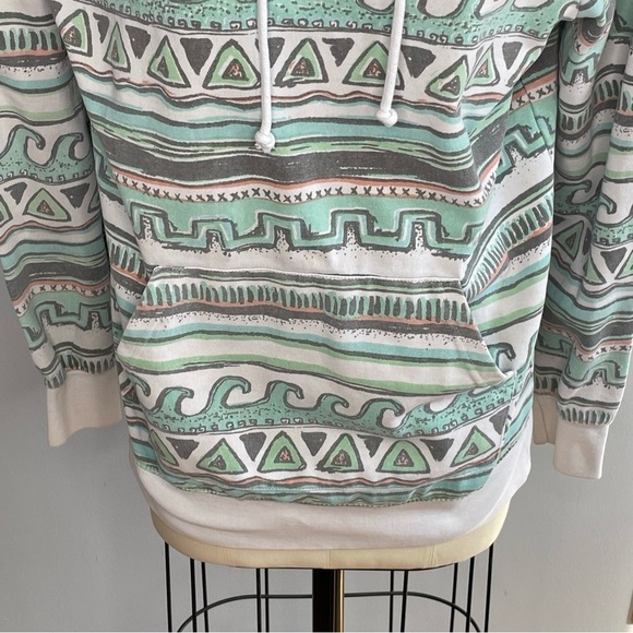 PacSun Aztec Wave Print Hoodie- Multicolored- Size Small - Picture 4 of 6